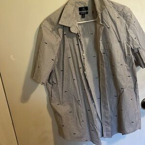 Men’s button up tee shirt